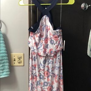 Long cross top summer dress